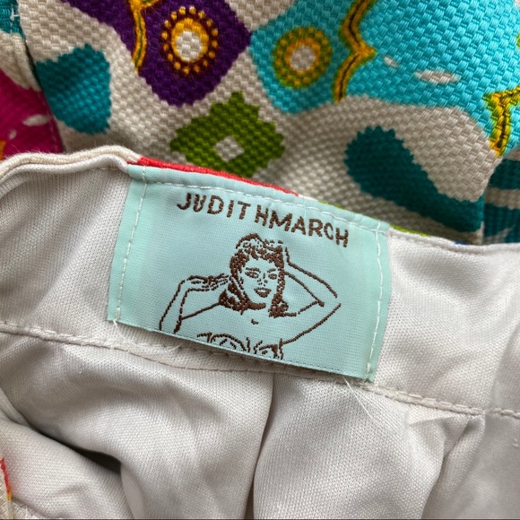 Judith March Aztec Bird Print Dress Multicolored M - Picture 8 of 11